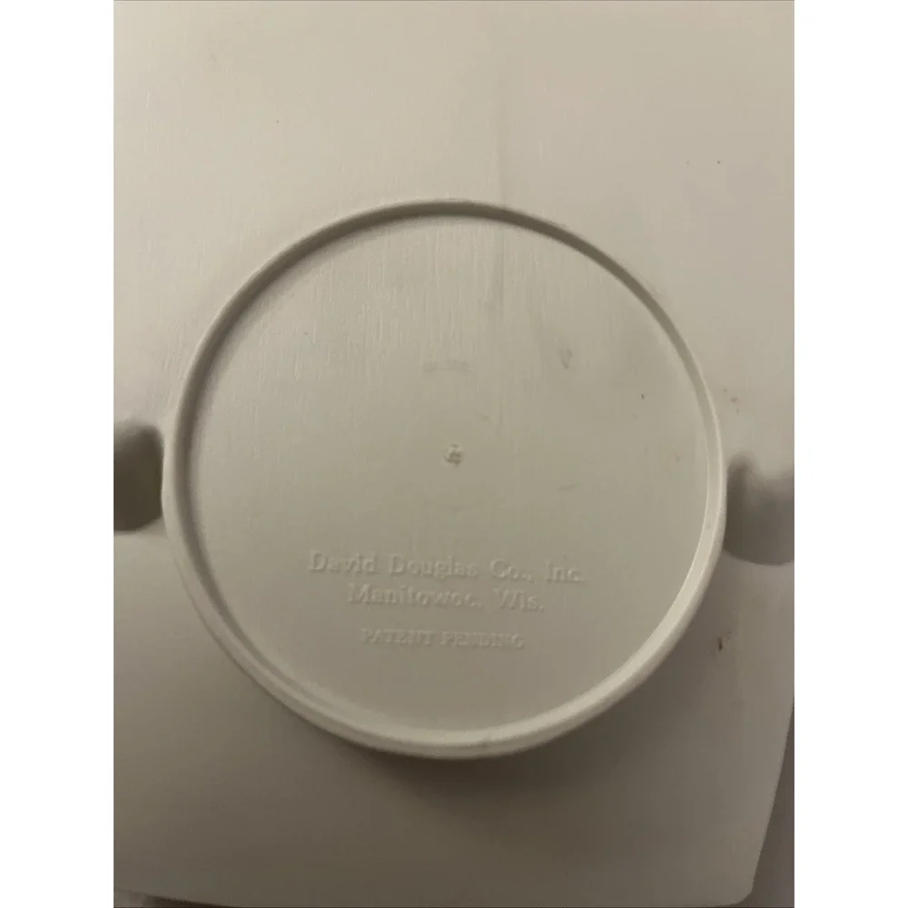 Vintage 12‎ Piece Cream Off White David Douglas Snack Trays Food Tray